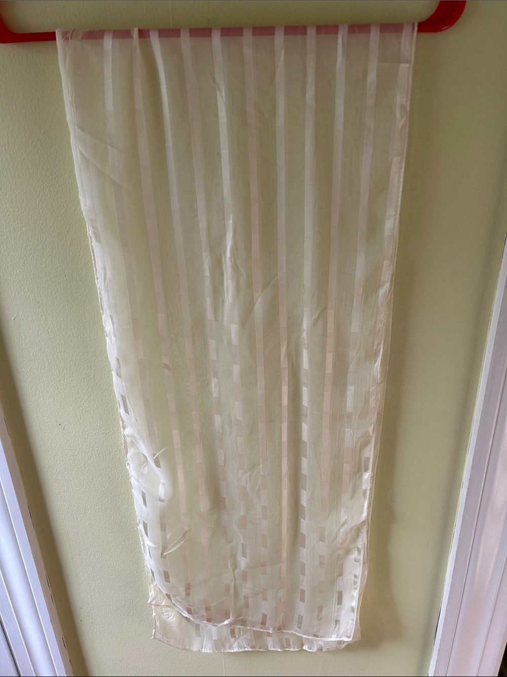 Silk woven translucent scarf oblong